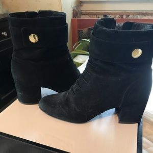 Nine West Black Suede Booties